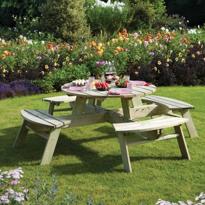 Rowlinson Round Picnic Bench