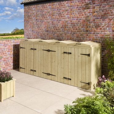 Signature Heritage T&G Quadruple Bin Store