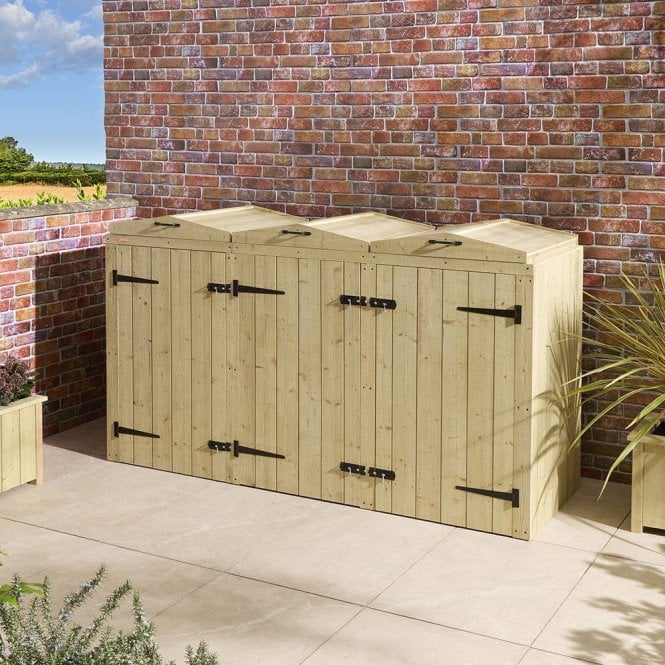 Rowlinson Signature Heritage T&G Triple Bin Store