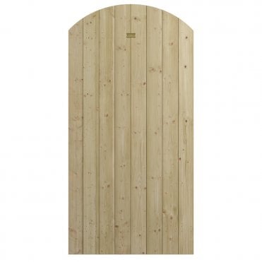Tongue and Groove Arch Top Wooden Gate
