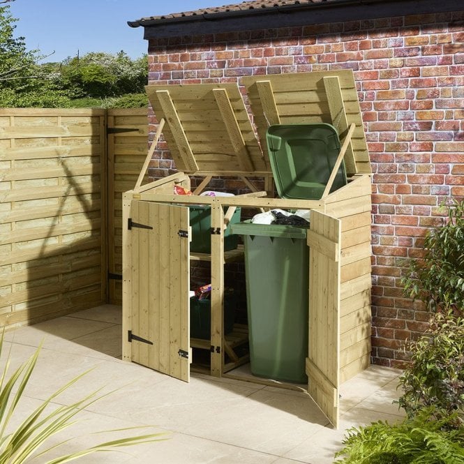 Rowlinson Traditional Overlap Single Bin Store With Box Store