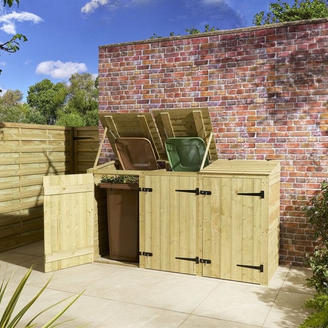 Rowlinson Traditional Overlap Triple Bin Store