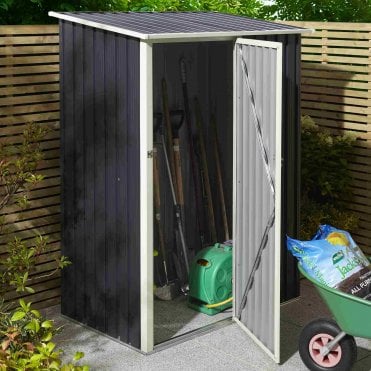 Trentvale Dark Grey Metal Store 5X3
