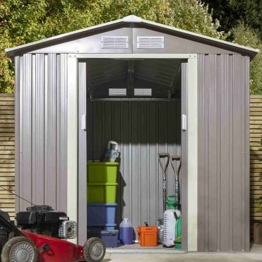 Trentvale Light Grey Apex Shed 6X4