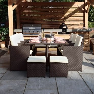 Cannes 10 Seat Cube Set