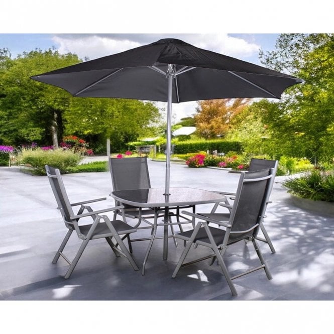 Royalcraft Rio 4 Seat Dining Set With Reclining Chairs
