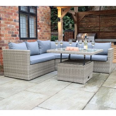 Wentworth Corner Lounge Set With Adjustable Table