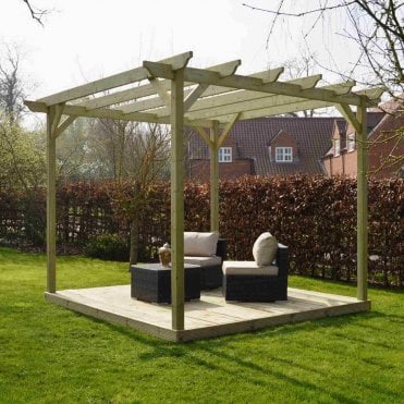 Garden Pergola and Decking Kit