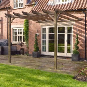 Wall Mounted Garden Pergola 3.6m