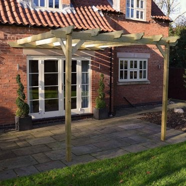 Wall Mounted Garden Pergola 3m