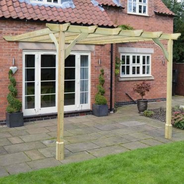 Wall Mounted Premium Pergola 2.4m