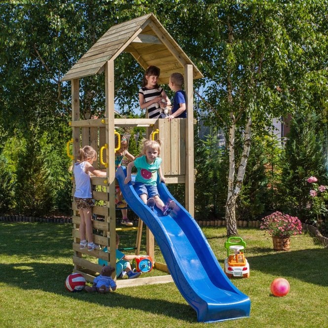 Shire Adventure Peaks Wooden Climbing Tower With Slide
