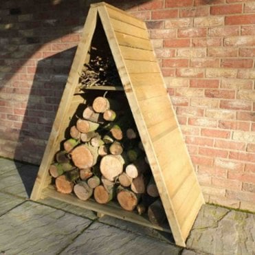 Large Triangular T&G Log Store