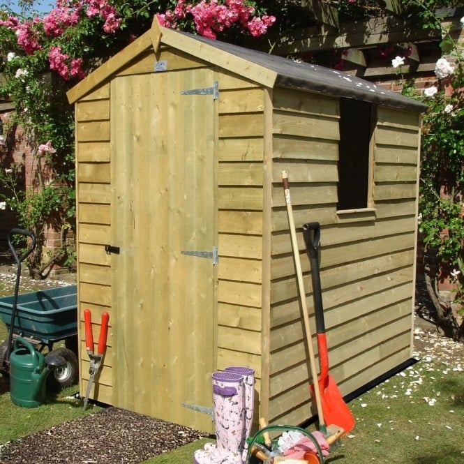 Shire Overlap Apex Pressure Treated Shed 4X6