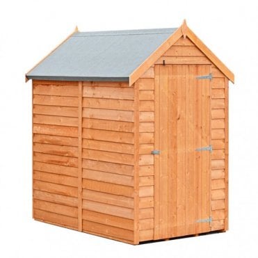 Overlap Single Door Value Shed 6X4
