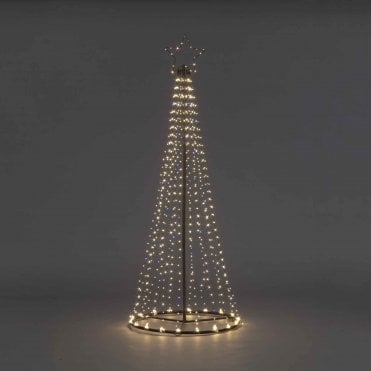2.1m Maypole Tree With 704 Warm White Flashing Lights