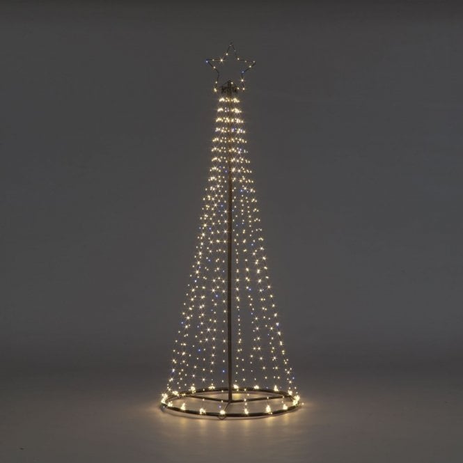 SnowTime 2.5m Maypole Tree With 884 Flashing Wire Lights - Warm White