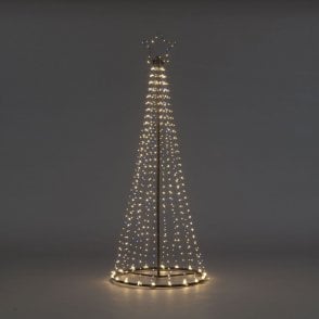 SnowTime 2.5m Maypole Tree With 884 Flashing Wire Lights - Warm White