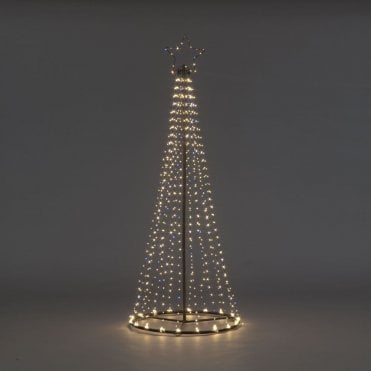 2.5m Maypole Tree With 884 Flashing Wire Lights - Warm White