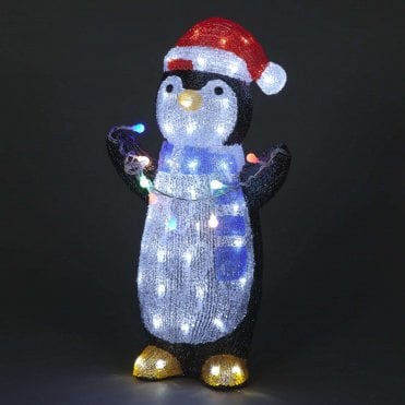 51cm Penguin Acrylic Holding Lights