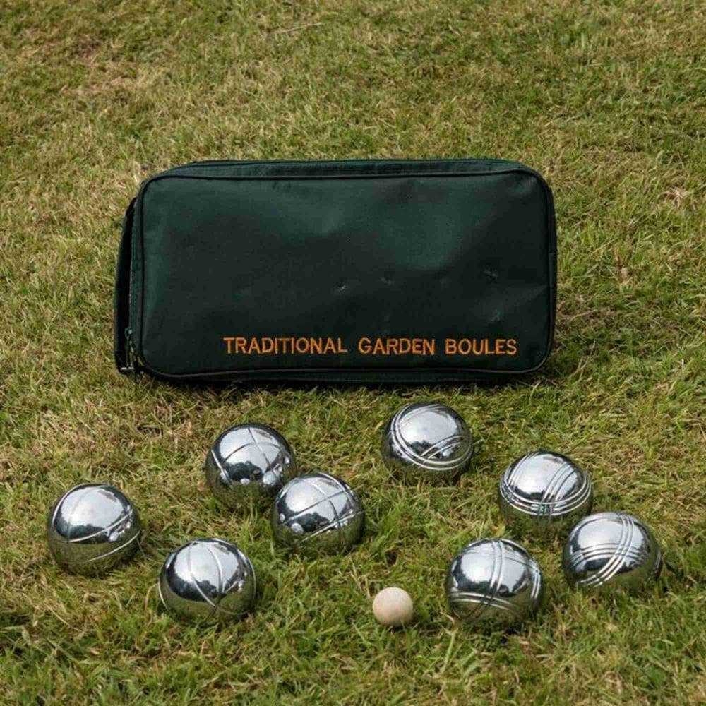 Carta Sport Chrom Boules Set – 8 Kugeln Inkl. Tragetasche, Messschnur & Zielkugel