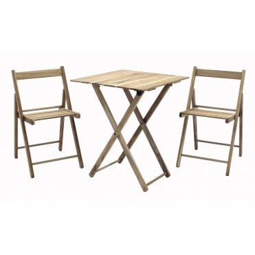 Lille Teak Wood Bistro Set