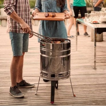 Stainless Steel Beer Barrel Grill
