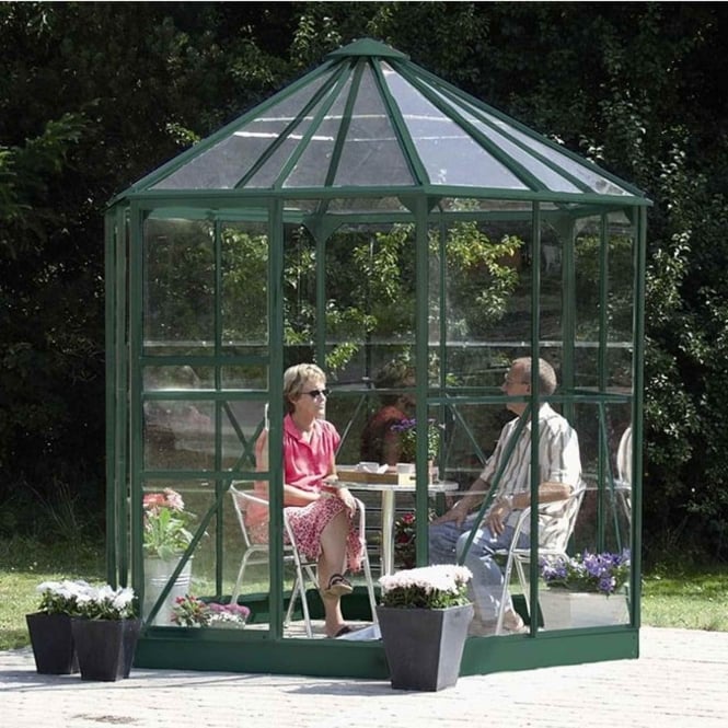 Vitavia Hera Green Framed Greenhouse 8X7