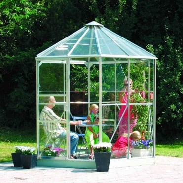 Hera Silver Framed Greenhouse 8X7