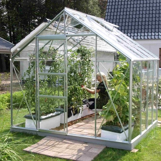 Vitavia Neptune Silver Framed Greenhouse 8X8