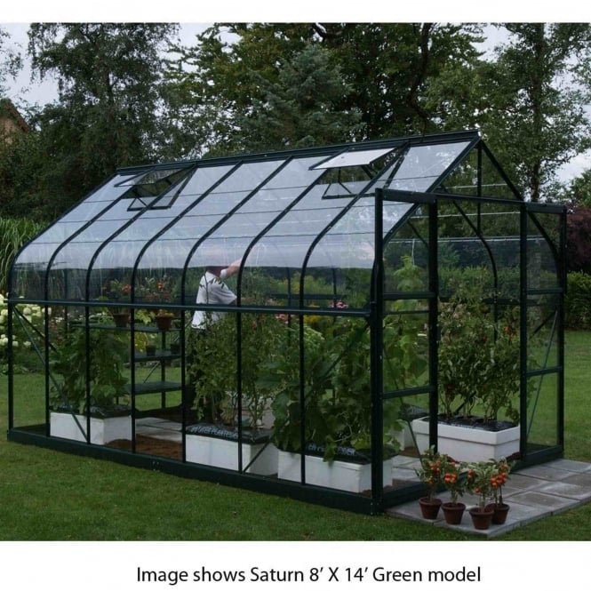 Vitavia Saturn Green Framed Greenhouse 8X10