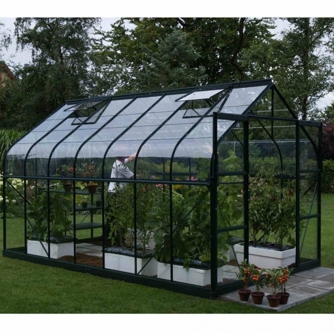 Vitavia Saturn Green Framed Greenhouse 8X14