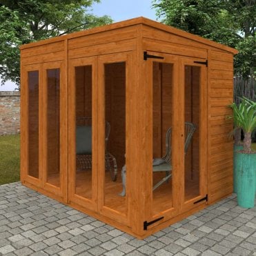 Full Pane Flex Pent Summerhouse